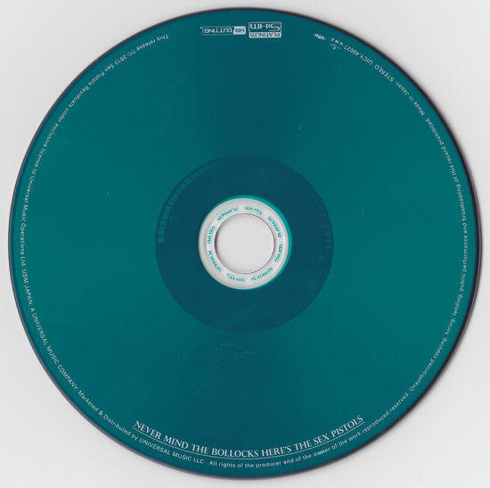 Never Mind The Bollocks: Japan Universal 2013 Platinum Super High Material CD